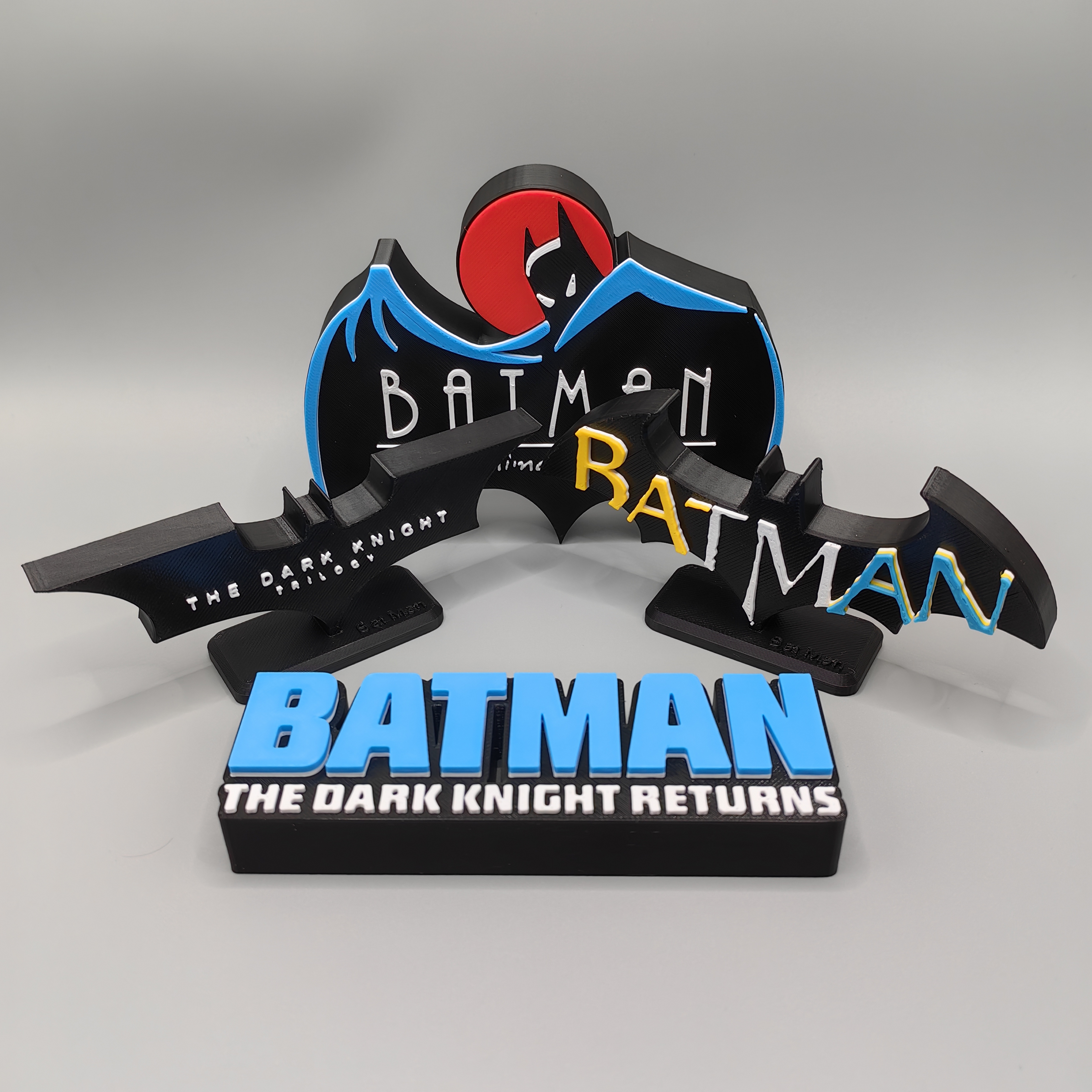 蝙蝠侠 Batman 系列 Logo 立体字体 立牌 标志 高颜值 潮玩 摆件