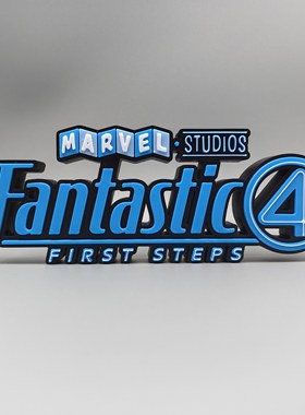 神奇四侠 初露锋芒 Fantastic Four 立体字体 立牌 标志 铭牌摆件