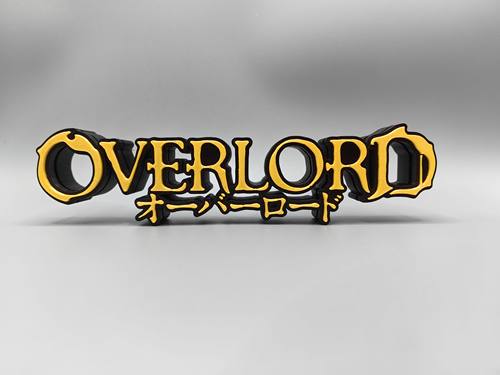 骨王 不死者之王 OverLord Logo 立体字体 立牌 铭牌 标志 摆件
