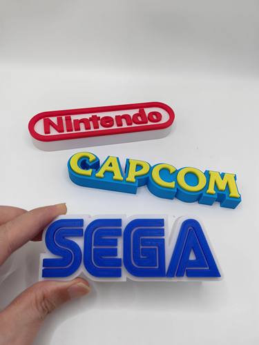 世嘉 卡普空 任天堂 Logo  立体字体 立牌 招牌 潮玩 高颜值 摆件