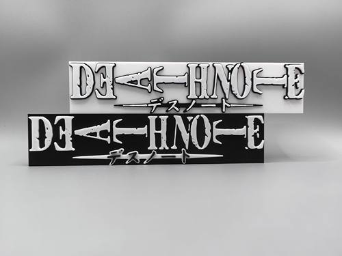 死亡笔记 Death Note Logo 立体字体 立牌 铭牌 标志 高颜值 摆件