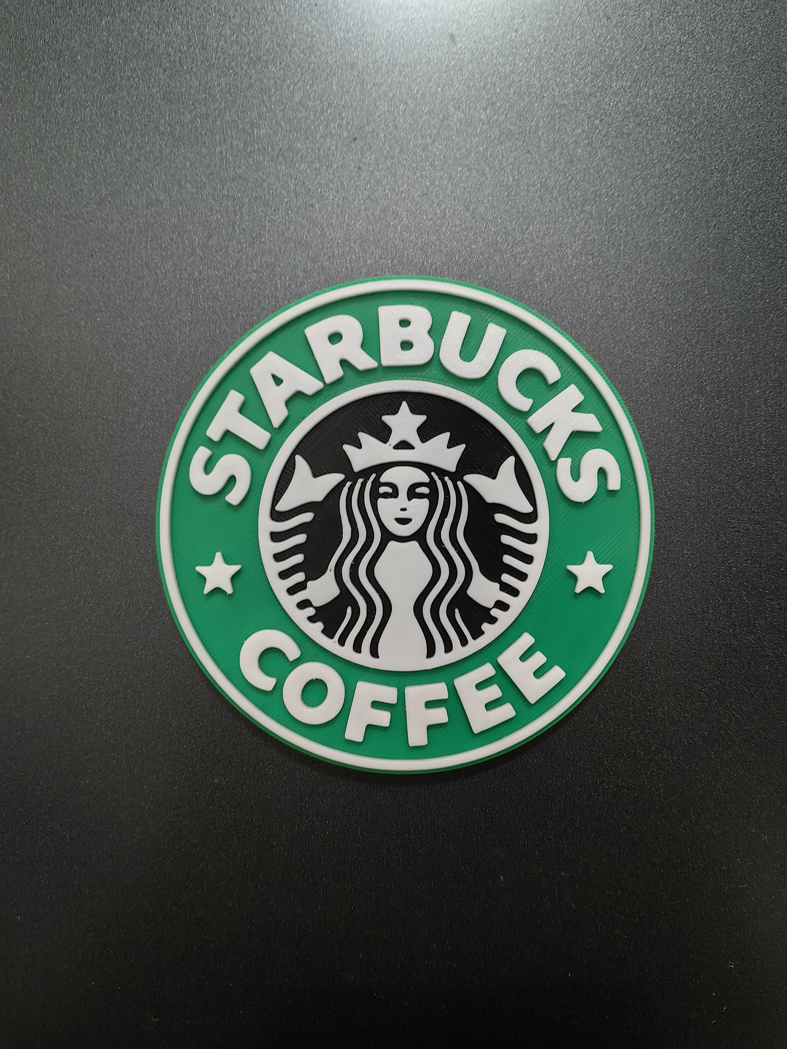 星巴巴 咖啡 商标 磁吸版 Logo 立体字体 立牌 标志 潮玩 摆件