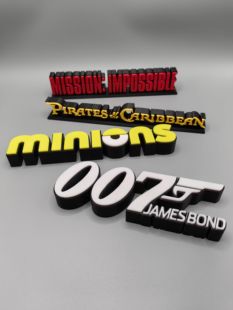 小黃人 標志 007 加勒比海盜 經典 電影立牌 立體字體 碟中諜 Logo
