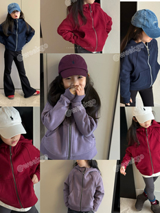 weekgo新年收官之作本命年儿童三色连帽绒scuba宽松卫衣休闲外套