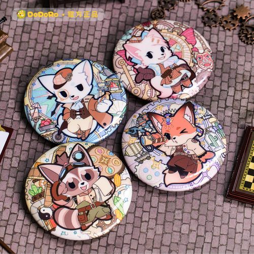 神探迈克狐徽章蒸汽系列任选|多多罗官方吧唧|购物车满29元包邮