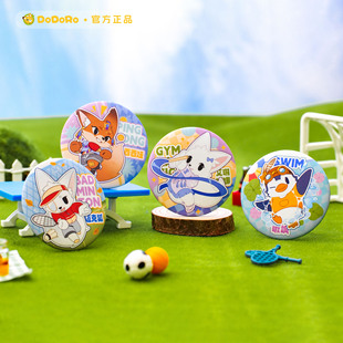 包邮 购物车满29元 多多罗官方徽章 神探迈克狐徽章活力系列任选