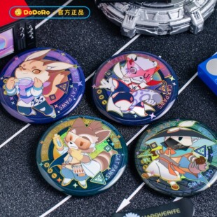 包邮 购物车满29元 多多罗官方徽章 猫爪怪探团徽章集结系列任选