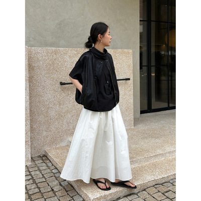 TG 一裙多搭 简约温柔松紧腰遮胯显瘦大裙摆半身裙2026春款26439