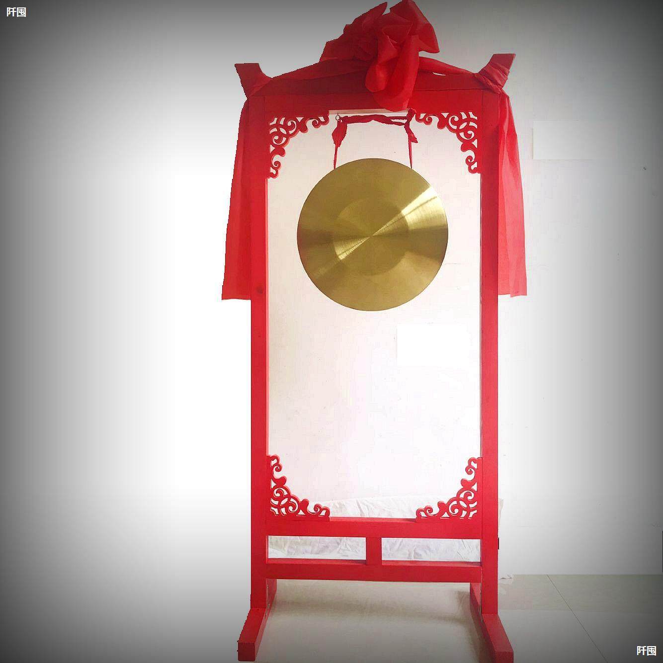 锣带架全套40cm36厘米庆典大铜锣开业预警4S店喜庆锣鼓镲纯铜锣锤