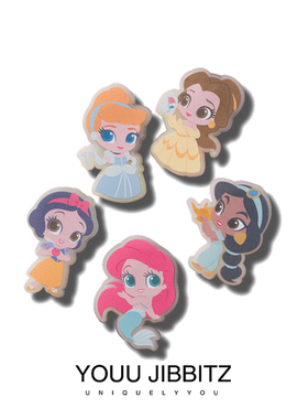 新洞洞鞋LED发光鞋扣 洞洞鞋配饰女孩闪灯鞋花闪亮智必星人鱼公主