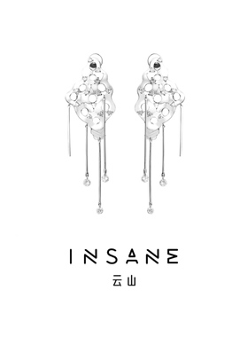 INSANE云山蒲公英系列气质原创设计个性大方镂空流苏耳环