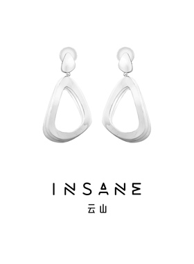 INSANE/云山 铜合金合成锆石耳饰 X•EVERYDAY小众Gaodi简约耳钉