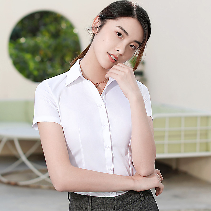 学生面试工作服白衬衣职业正装