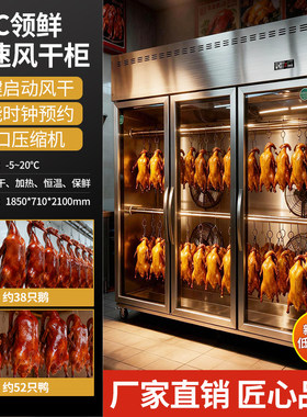 阁兰喜智能烤鸭风干机商用晾鸭晾胚风干机烧腊晾胚柜吹鸭柜烧鹅