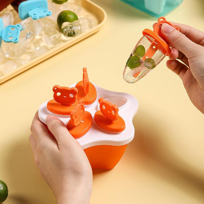 家用塑料冰棍雪糕格模具自制冰棒带盖冰格模具多形状制冰模具冰盒