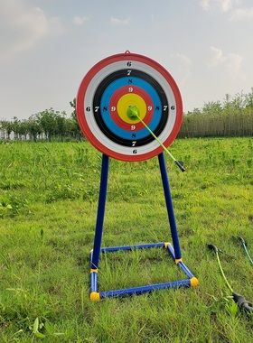 儿童吸盘弓箭靶 3C安全认证 立式靶子靶心射击射箭靶大号室内外