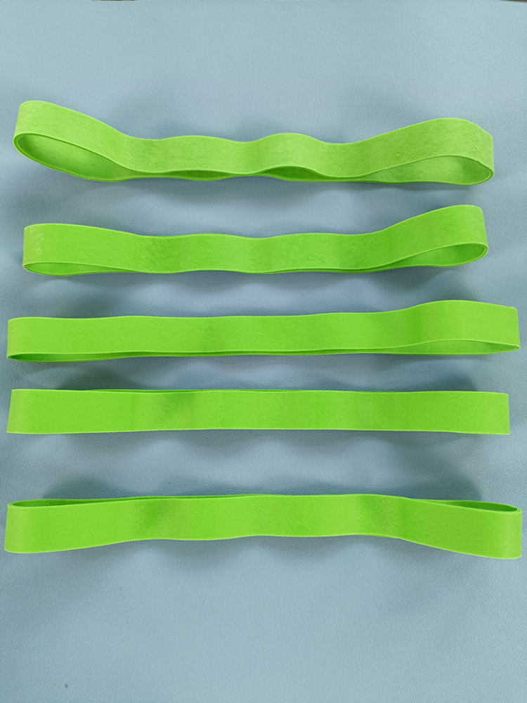 橡皮筋高弹力耐用天然橡胶材质大号周长600mm宽2公分绿色皮圈定做