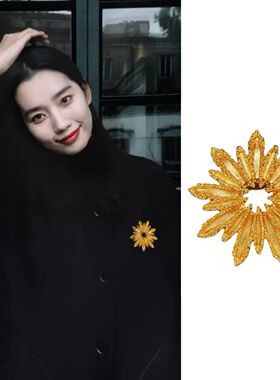 不能不追的中式胸针足足复古新风潮国风厚镀金高质感太美胸花配饰
