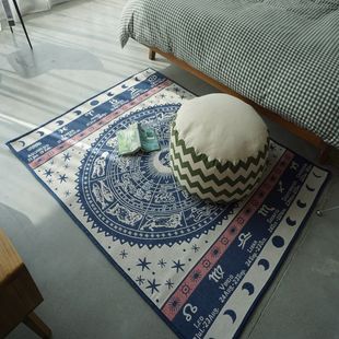 北欧客厅卧室地毯地垫床边毯简约现代装 饰毯民宿客栈样板房地毯