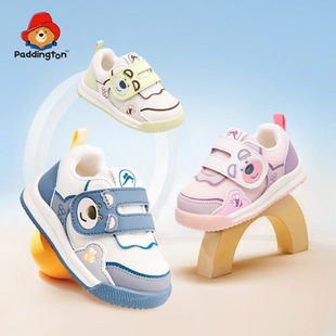 帕丁顿熊男女童宝宝学步鞋2026春季新款防滑婴幼儿时尚可爱机能鞋