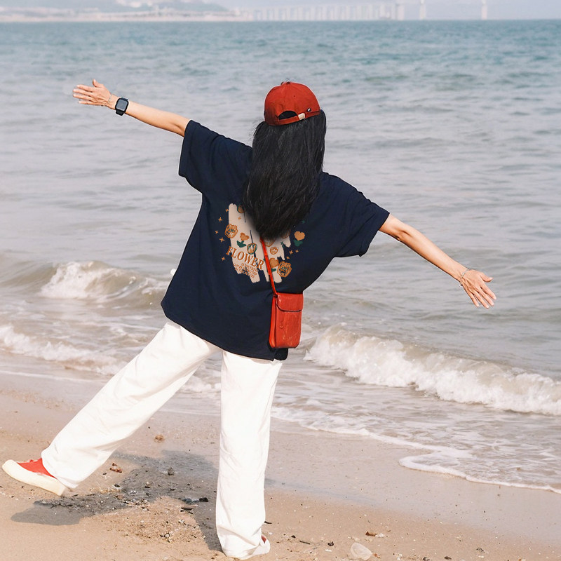 小众超火韩系甜美风短袖t恤女夏