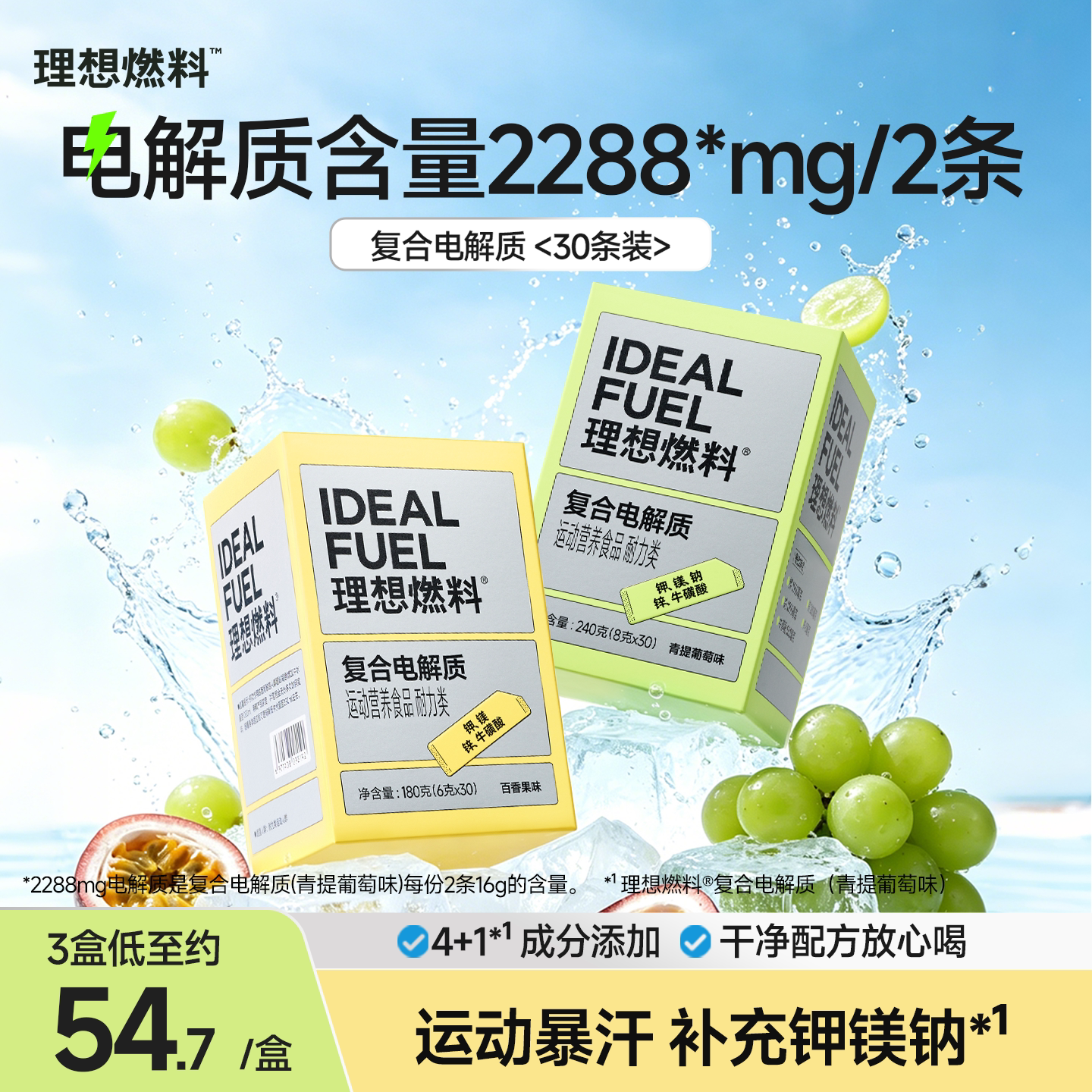 理想燃料复合电解质粉补充钾镁钠