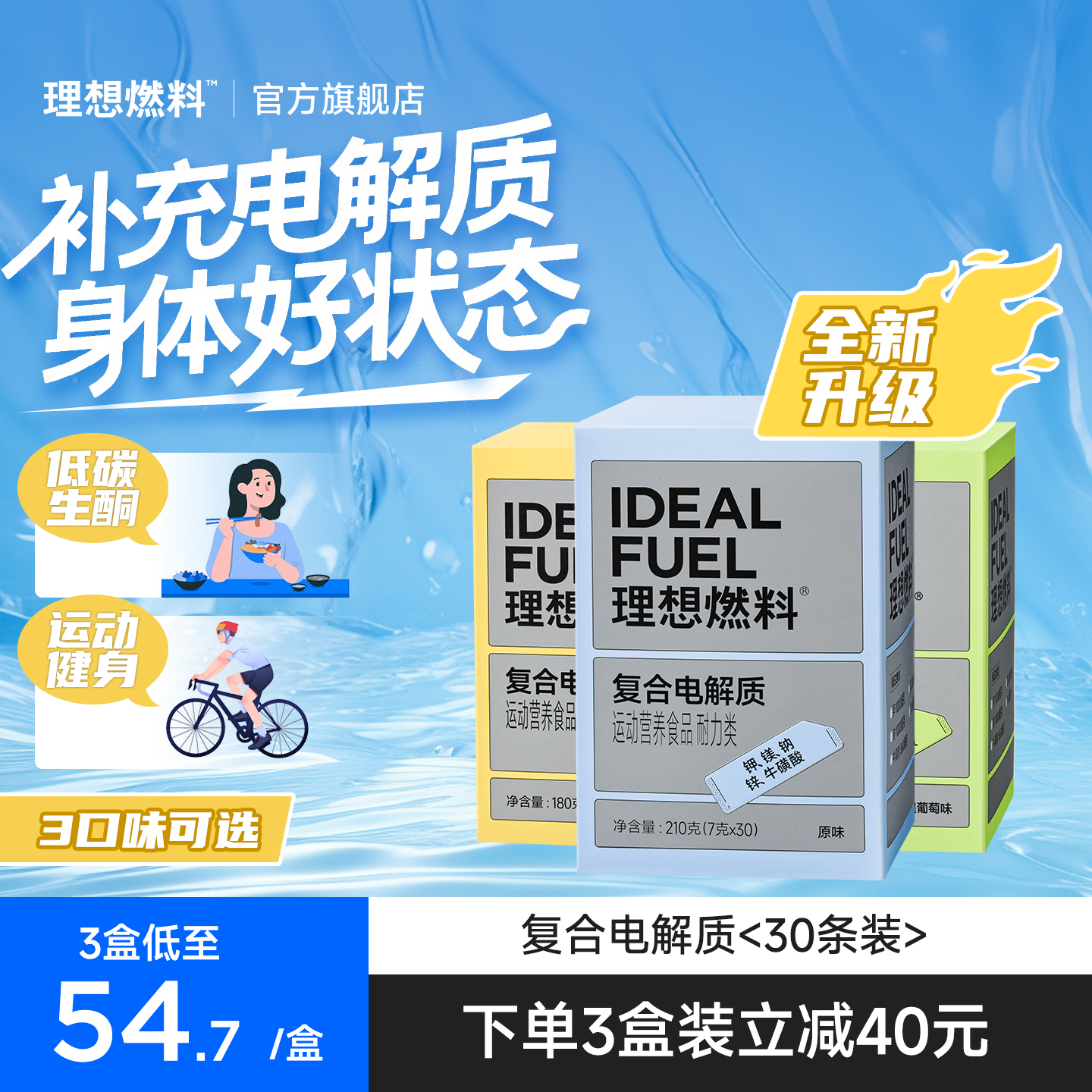 【暴汗补镁钾】无添加糖电解质