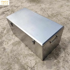 不锈钢工具箱304加厚型带轮子大号手提式五金工具盒收纳箱维修
