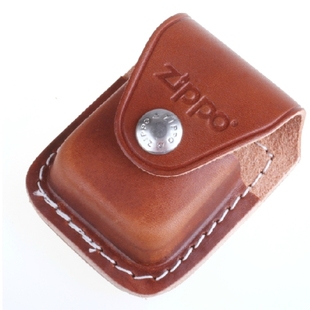 zippo官方正品原装之宝打火机专用牛皮皮套保护套棕色