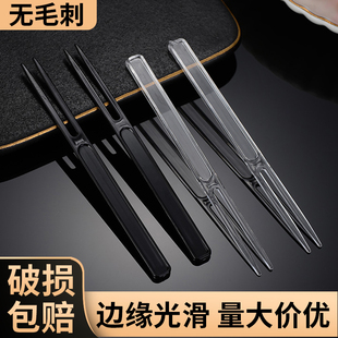 水果叉子一次性单独包装塑料西瓜叉月饼刀叉蛋糕食品级签子高级感