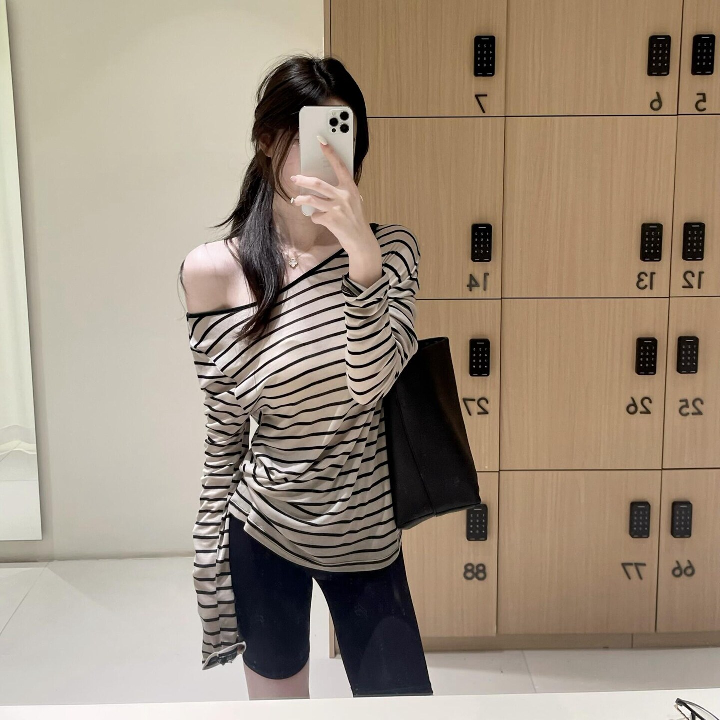 慵懒休闲条纹长袖T恤罩衫上衣女