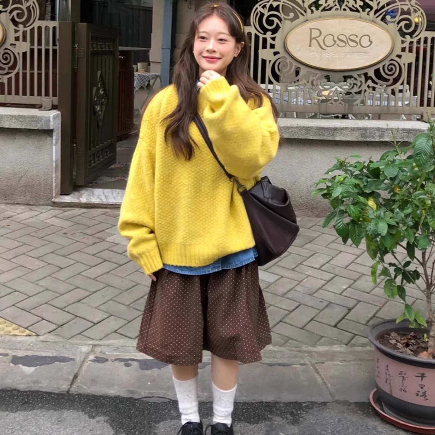 氛围感多巴胺加厚毛衣圣诞针织衫