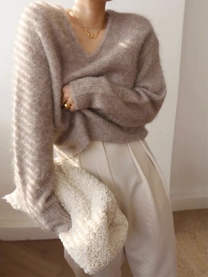 日系温柔风设计感小众内搭针织衫