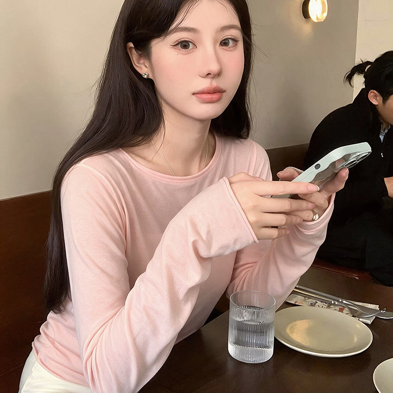 巨好看慵懒防晒罩衫修身长袖t恤