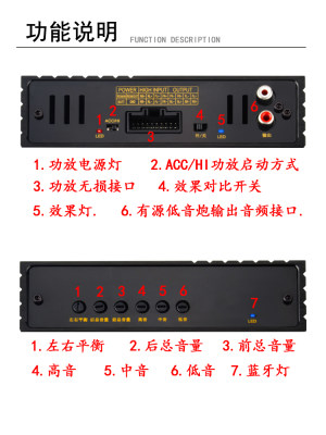 汽车DSP功放专车专用无损安装大功率4路车载数字改装音响歌雅达K8