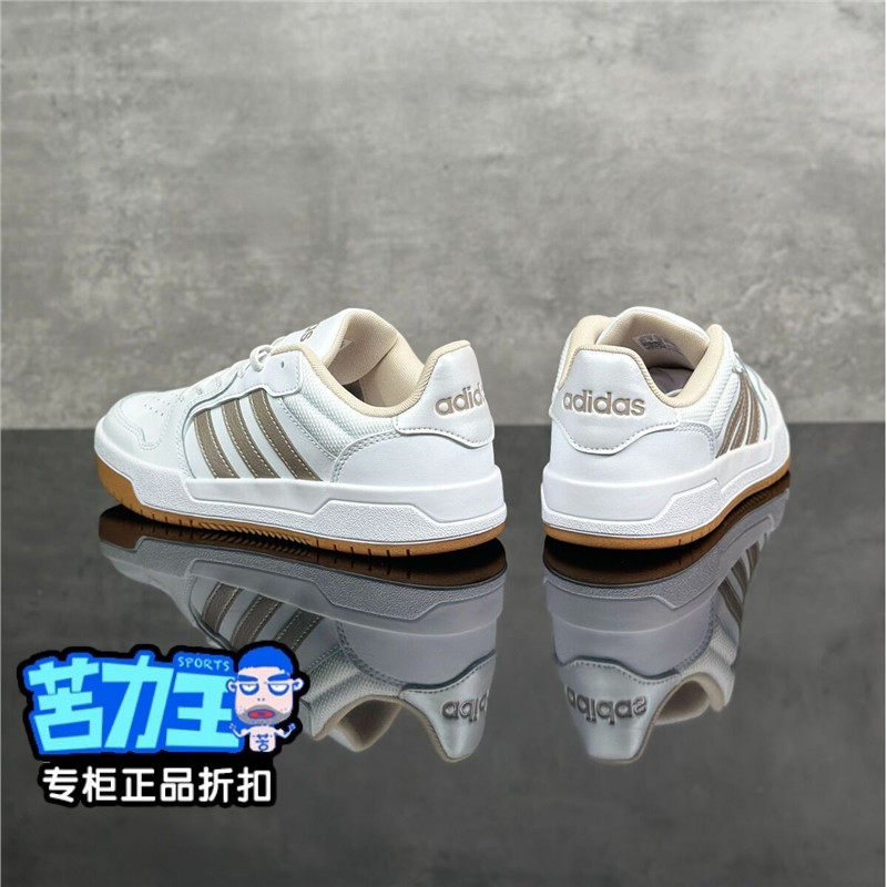 阿迪达斯休闲鞋女鞋皮面运动鞋男鞋Entrap轻便百搭低帮板鞋JP9960