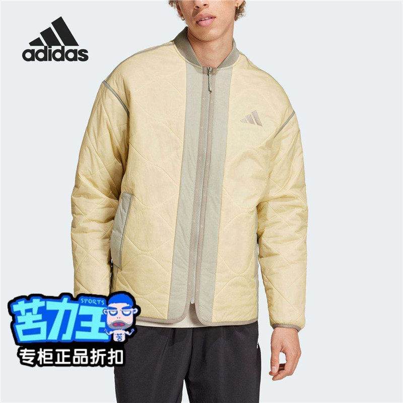 阿迪达斯棉服外套男装运动服防风保暖休闲棒球服飞行员夹克JG5934