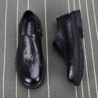 公牛足乐大码休闲皮鞋时尚防臭鞋