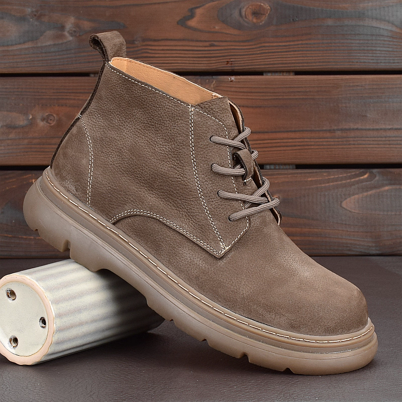 2026秋冬真皮马丁靴男款头层牛皮厚底宽脚休闲皮鞋工装靴圆头男靴