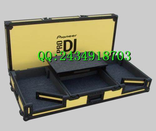 Pioneer CDJ2000+DJM2000飞行箱/DJ航空箱,打碟机箱(金黄色)