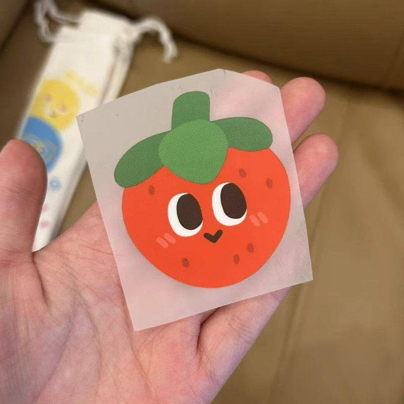 草莓热转印烫画贴五月天阿信演唱会diy卜卜烫画贴定制热转贴明星