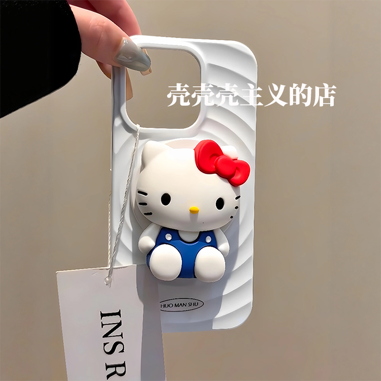 可爱kt猫咪磁吸支架手机壳