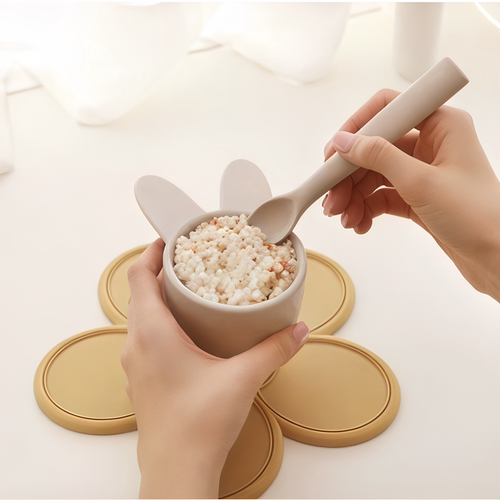 ROCOU罗可兔子便携儿童辅食碗勺