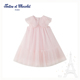 新款 tartineetchocolat法国巧克力童装 25夏季 女童网纱圆领连衣裙