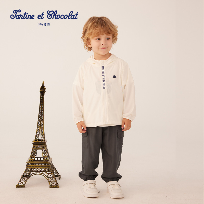 tartineetchocolat法国巧克力童装25夏季新款婴童连帽防晒薄外套,童装/婴儿装/亲子装,普通外套,淘宝优惠券,粉丝福利购,淘宝优惠卷