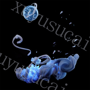 【须臾素材】原神甘雨魔法球特效cosplay免抠合成PNG（请看详情）