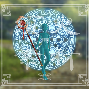 葬送的芙丽莲芙莉莲魔法阵法杖cos后期特效Png合成素材