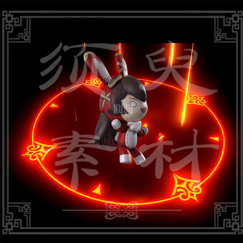 原神安柏火焰技能特效cosplay后期合成png psd素材(请看详情)