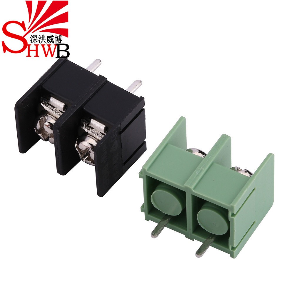 KF7.62-2P位 接线端子PCB端子接插件 间距7.62mm可拼接 绿和黑色