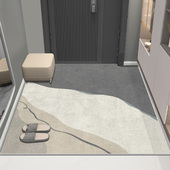 北欧风地垫入户门垫浴室卫生间吸水防滑玄关垫门口进门家用脚垫子